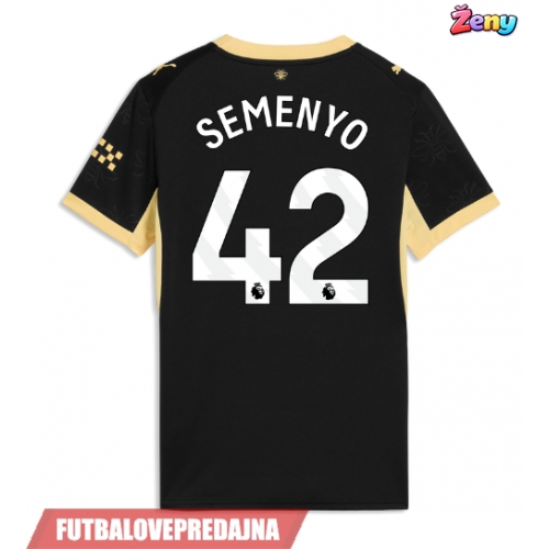 Lacne Ženy Futbalové dres Manchester City Antoine Semenyo #42 2026-27 Krátky Rukáv - Preč